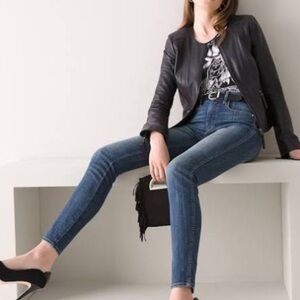 Leather jacket Kontrol 51‎ black side zippers moto